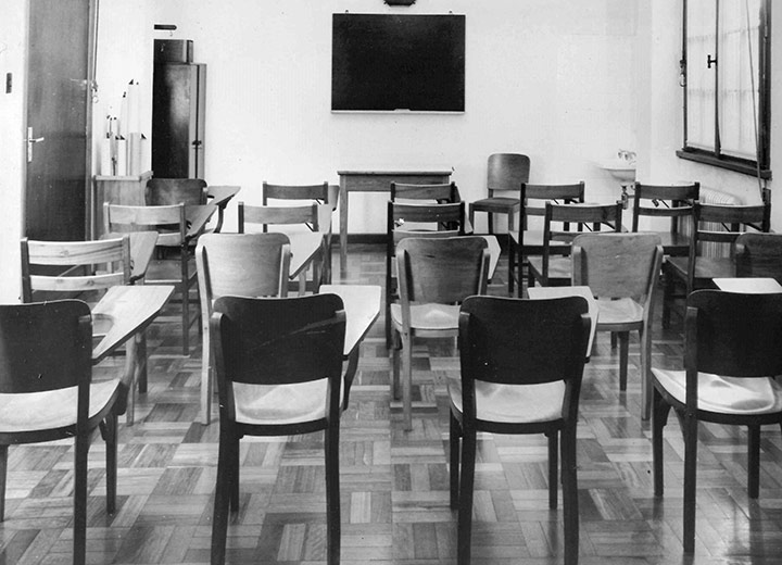 Sala de aula da Escola de Enfermagem (1956)